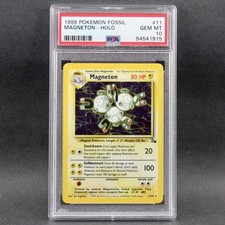 1999 Pokemon MAGNETON HOLO Rare 11 Unlimited Fossil PSA 10 Gem Mint