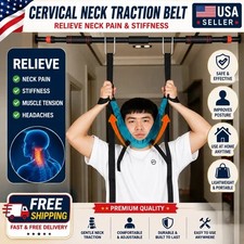 Hanging Neck Stretcher Cervical Traction Device Head Brace Support Pain Relief