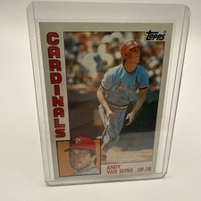 Andy Van Slyke Rookie 1984 Topps Baseball Card. rookie card picture