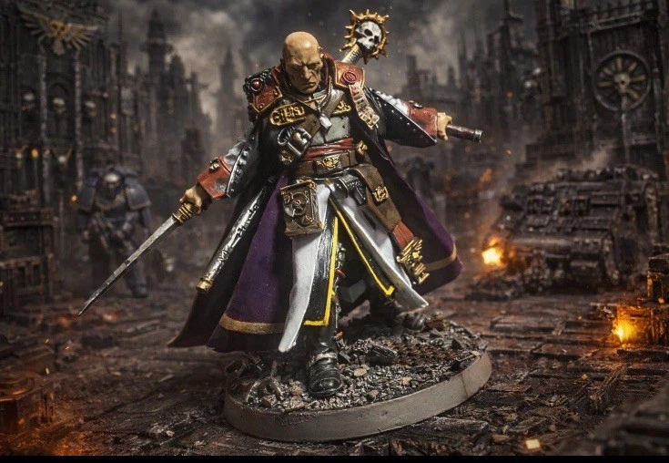 Warhammer Inquisiteur Chasseur De Démons - Figurine Métal Citadel Peinte