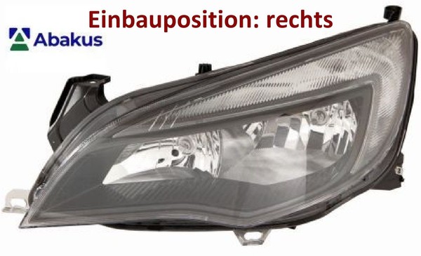 Abakus 442-1161RMLEMN2 Hauptscheinwerfer Rechts Scheinwerfer FüR Opel-image