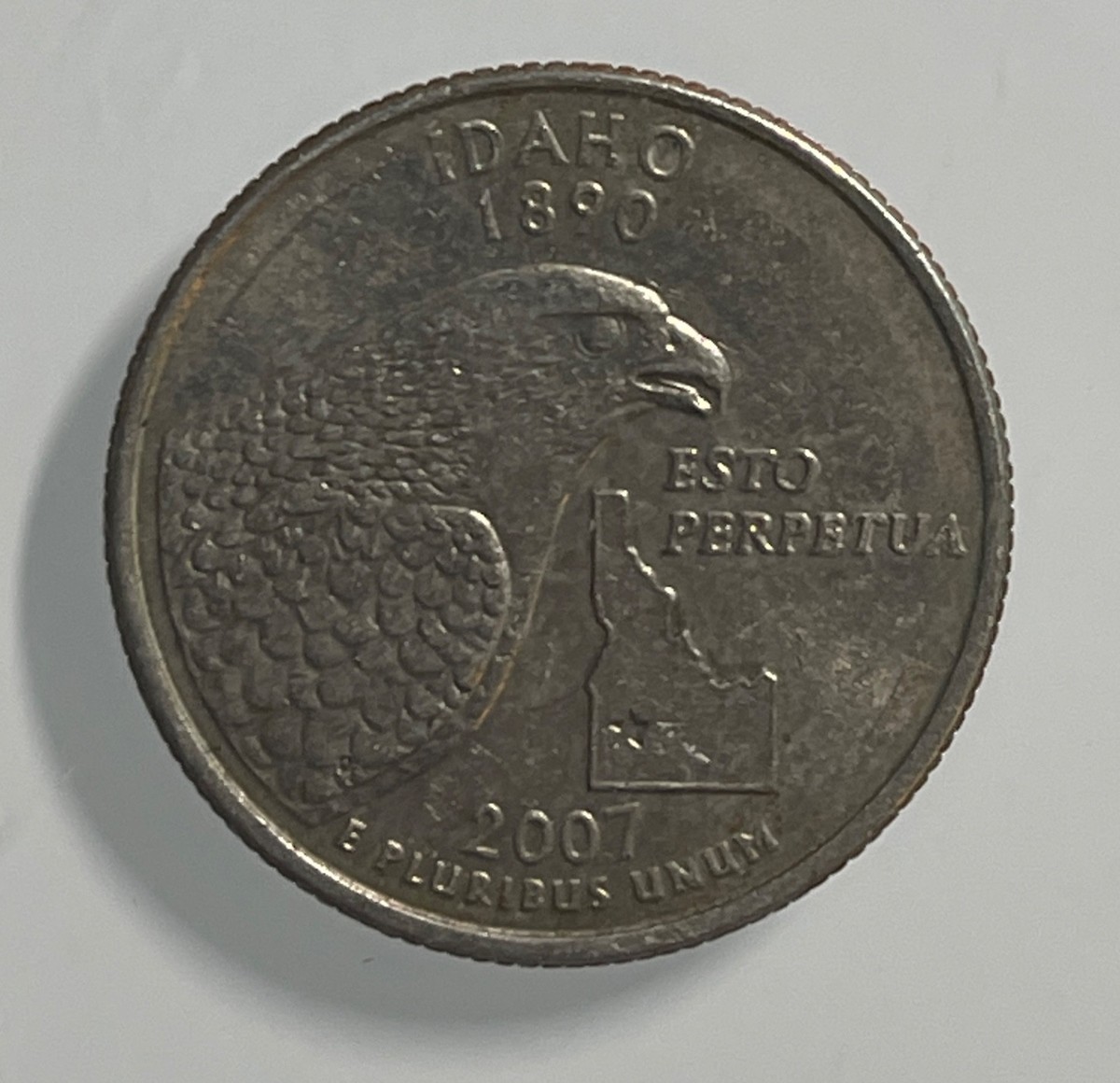 2007 D Idaho State Quarter Cent Coin From Us Mint 25 Cents Esto