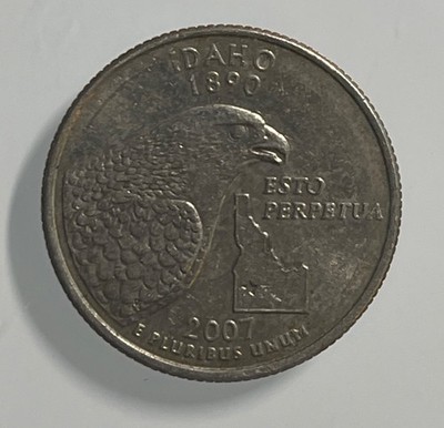 【中古】「未使用品」［CD］Quarter Moon in a... 2007 D Idaho State Quarter Cent Coin From Us Mint 25 Cents Esto