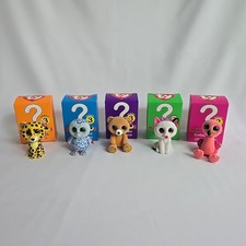 TY Beanie Boos Minis Collectibles Lot Of 5 Hand Painted Figures Flocked Series 3