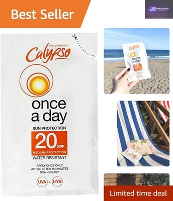 Sonnenschutzbeutel im Taschenformat, 40 ml: 8 Stunden UVA/UVB-Schutz - geruchlose Formel
