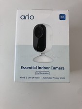 Arlo Essential Indoor Camera 2K 2nd Gen Wired Security Smart Home White New