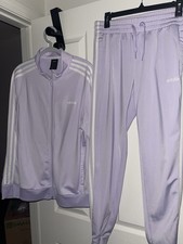 Woman  s Adidas Jogger Suit Large Jacket and Medium Pant Set