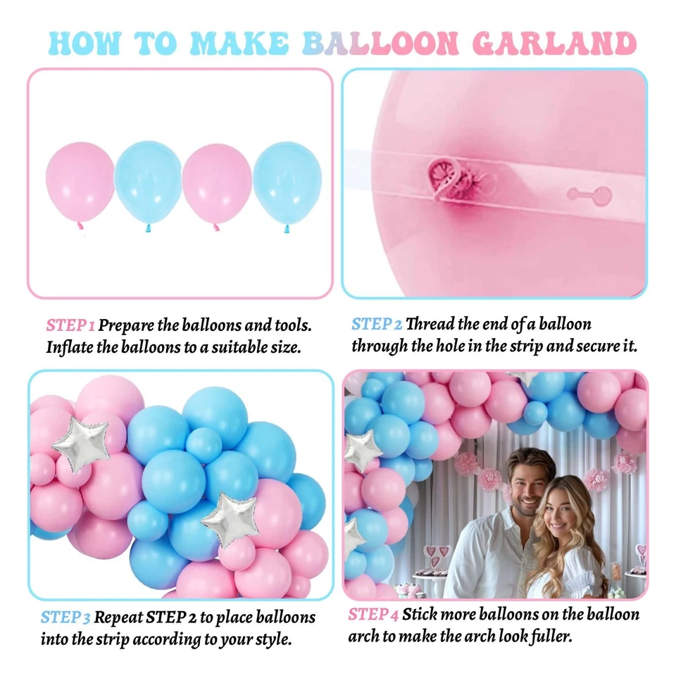 Juego de decoración de fiesta revelación de género - pelotas de béisbol y lazos, platos, servilletas, mantel... Foto 4 de 4