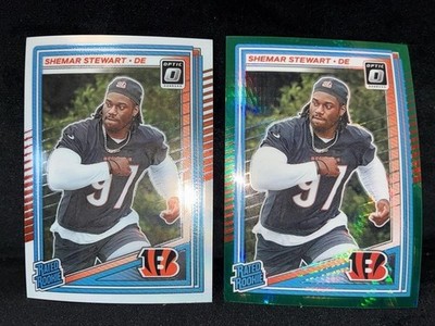 2025 Panini Donruss Optic Shemar Stewart Green Hyper&Base Rated Rookie Cards 260