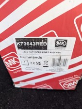 MK K73643RED Commando Angled Switch Socket Outlet Interlocked 3P+N+E 63A 415V