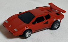Tyco Magnum 440 Lamborghini Countach Red HO Slot Car, Vintage