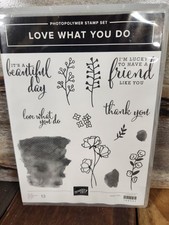 Stampin' Up Love What You Do Stamp Set NEW Photopolymer