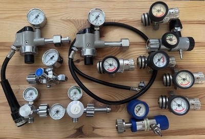 12 Dräger Druckminderer O2 , Sauerstoff, Konvolut, Zubehör Ersatzteile