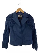I.S. ISSEY MIYAKE SPORT Knit Layered Jacket M Cotton NVY IS21 FD003