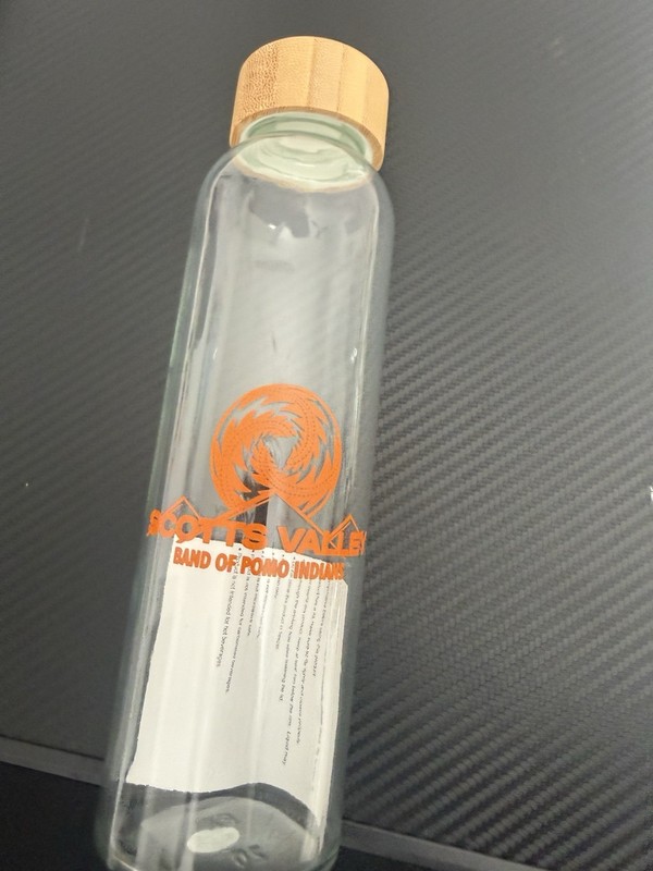 Glass Water Bottle