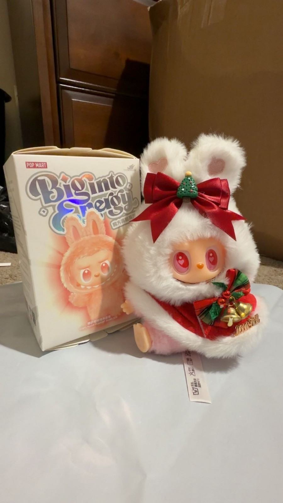 Labubu Christmas Big into Energy Series-Vinyl Plush Pendant Blind Box Special
