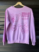 Hello Kitty And Friends Small Pink Sweatshirt Sanrio Crew Neck Cotton Blend