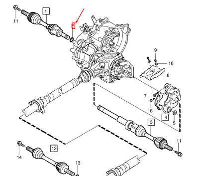 Volvo XC90 MK2 Sicherungsring für CV-Achswelle 30735856 Volvo XC90 MK2 Sicherungsring für CV-Achswelle 30735856