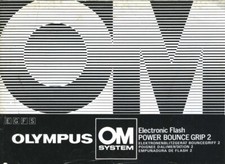 OM System Olympus Electronic Flash Power Bounce Grip 2 Instruction Manual