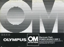 OM System Olympus Electronic Flash Power Bounce Grip 2 Instruction Manual