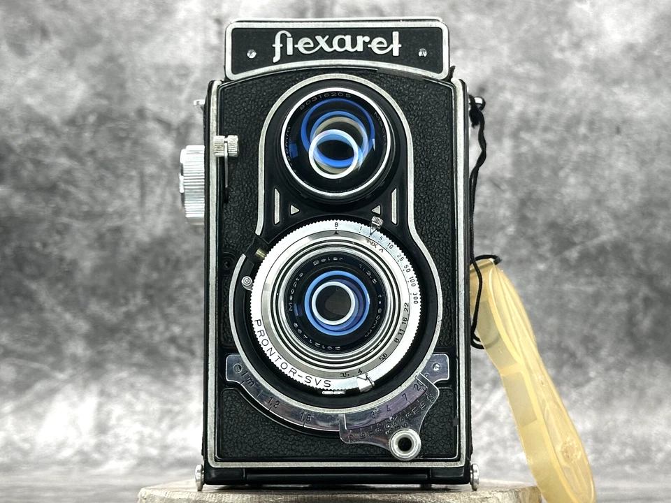 [Near MINT] MEOPTA Flexaret IV TLR Film Camera Belar 80mm f3.5 Lens w/Lens cap - Photo 2/4