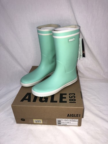 Aigle Unisex's Lolly Pop 2 Rain Boot Uk Size 4 Eu Size 37 Colour Lagoon #577 - Picture 6 of 11