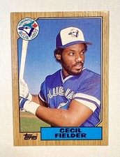 1987 Topps Cecil Fielder Baseball Rookie Card #178 Toronto Blue Jays  All-Star