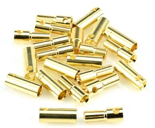 Apex RC Products 5.5mm Male / Female Gold Bullet Connectors Plugs -10 Pair #1106
