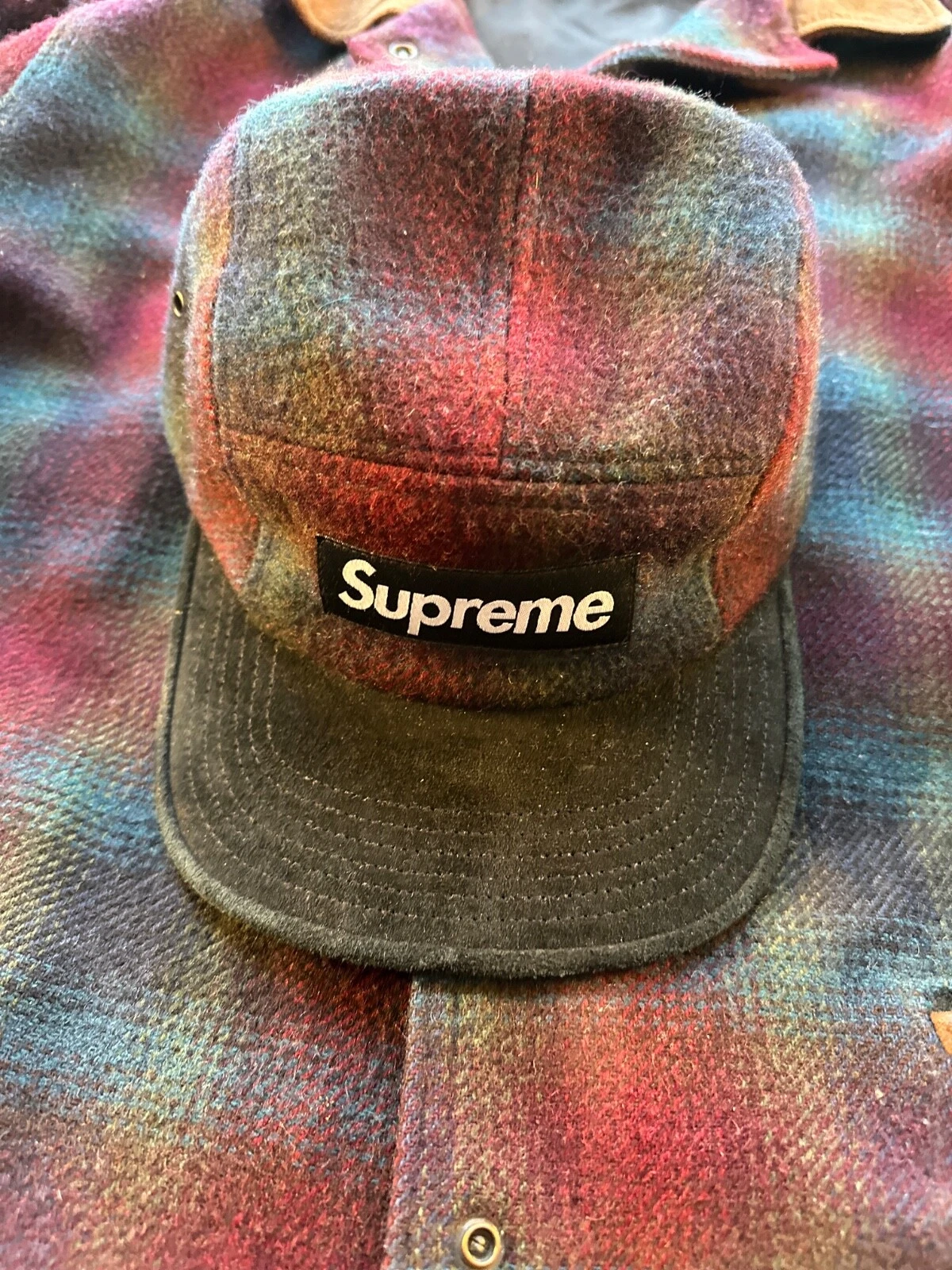 Supreme Woolrich Collab Strapback avec veste vintage Woolrich XL