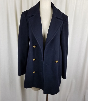 美品THE SHINZONE FLARE PEA COAT 36 NAVY OVERSIZED WOOL PEACOAT – Shinzone