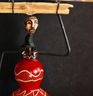 Native,Africian, "Gord with an image of a figure 12" Total Height — photo 6