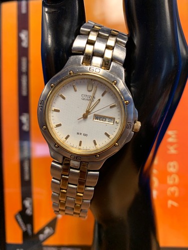 CITIZEN Quartz Two Tone WR 100 Analog 