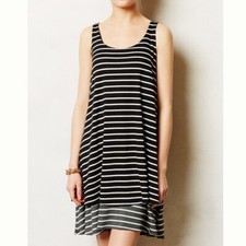 Anthropologie Puella Sleeveless Striped Duet Dress Size Medium
