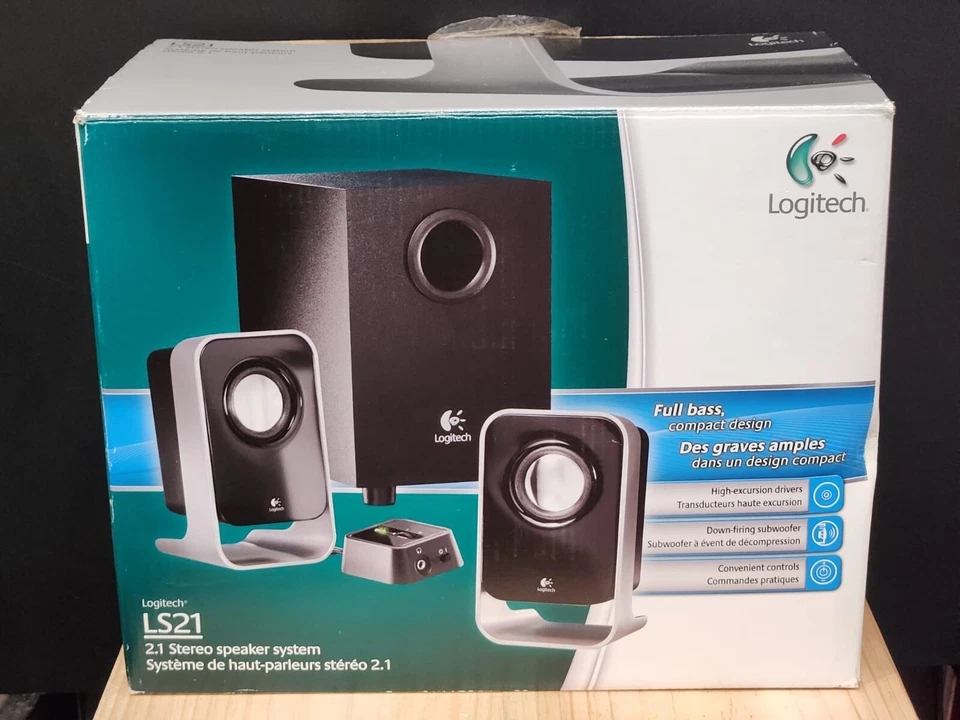 BRAND NEW: LOGITECH LS21 2.0 STEREO SPEAKER SYSTEM - COMPUTER SPEAKERS - Image 2 of 4