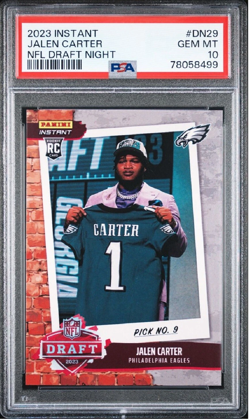 Jalen Carter Panini Instant NFL Draft Night #DN29 Base