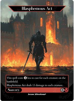 Blasphemous Act - Full Art Altered Art Custom Proxy Cards