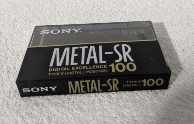 Sony Metal SR 100 Minute Cassette Tape - & Type 4 3x Greater 