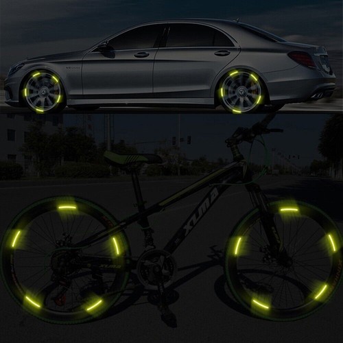 20PCS Blue Car Wheel Decorative Reflective Stickers Night Safety Warning Decal - Picture 11 of 12