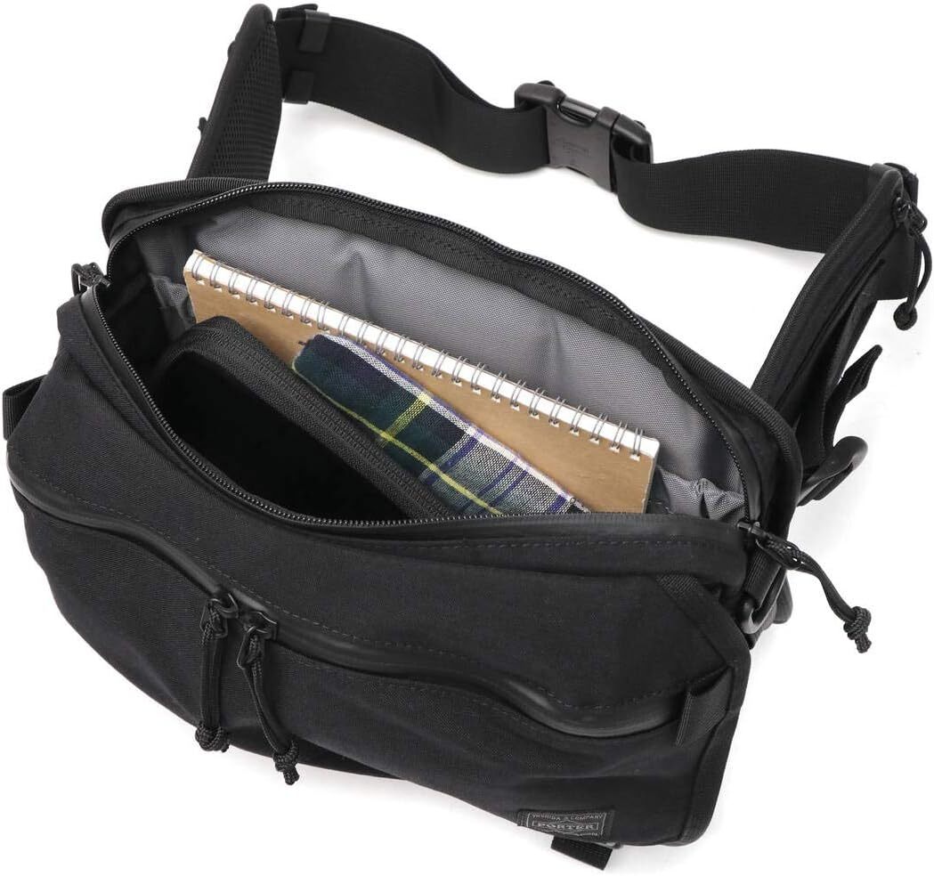 YOSHIDA Bag PORTER KLUNKERZ WAIST BAG (S) Black 568-09706 NEW from 