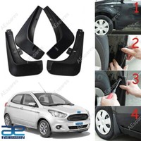 Schlamm Klappe Set Von 4 Schwarz FüR Ford Figo S2U