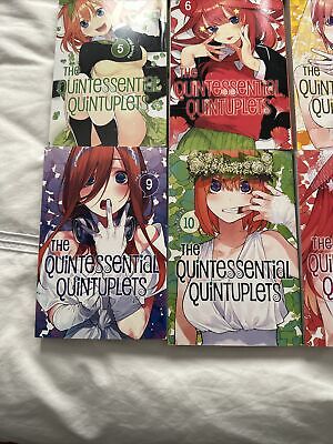 Quintessential Quintuplets Manga English, COMPLETE SET, Volumes 1-14