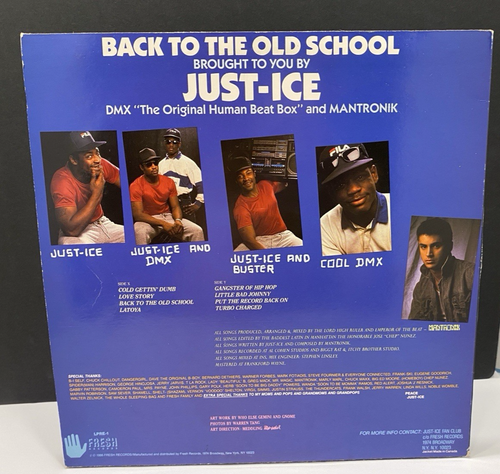Just-Ice - Back To The Old School Vinyl Schallplatte 12" & Hip Hop Cover Kunst Buch - Bild 13 von 14
