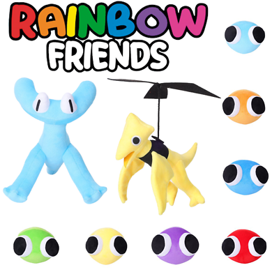 Rainbow Friends Chapter 2 Cyan Plush Toy Yellow Friend Soft