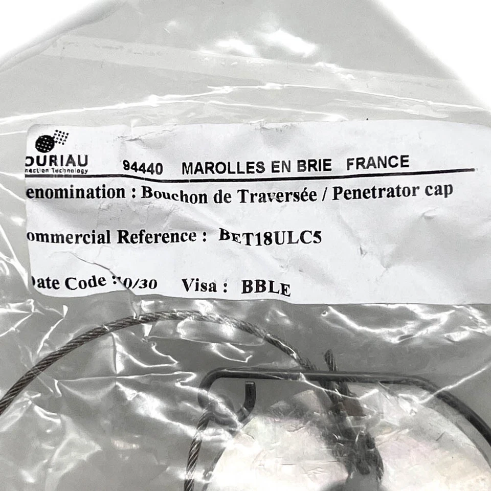 Souriau BET18ULC5 Stainless Steel Penetrator Cap Kit BET 1-8 ULC 5 - Image 2 of 4