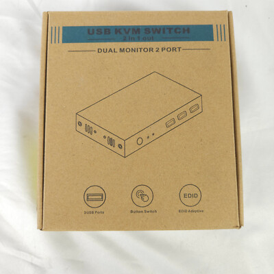 8k 60hz HDMI displayport kvm Switch 2 Monitors 2 Computers 4k 240hz USB kvm swit