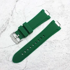GREEN TISSOT PRX POWERMATIC SILICONE RUBBER 12MM WATCH STRAP BAND QUICK RELEASE