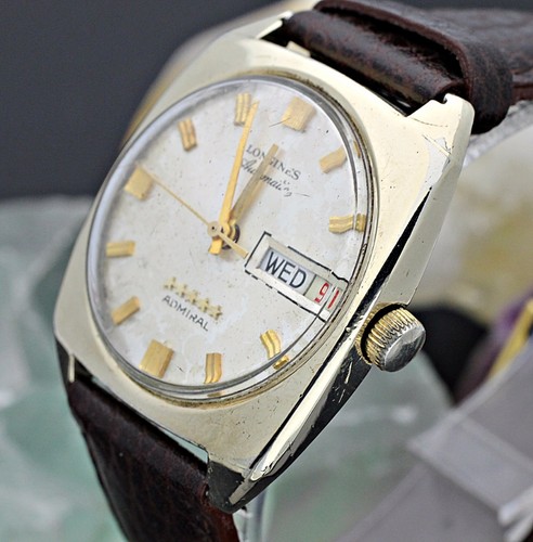 admiral 5 star automatic 10k gold filled mens dress watch l8