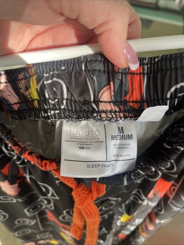 Naruto schwarz Pyjama Schlafhose Herren Medium Anime Shippuden Collection EUC - Bild 6 von 7