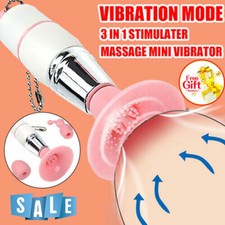Clit Licking Tongue Sucking Vibrator G-Spot Oral Massager Dildo Women Sex Toys