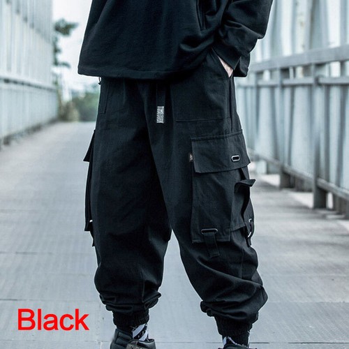 Men's Black Army Green Cargo Trousers 